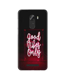 Good Vibes Only Mobile Back Case for Gionee A1 Lite (Design - 354)
