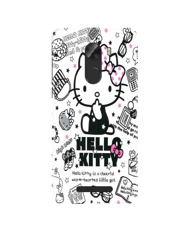 Hello Kitty Mobile Back Case for Gionee A1 Lite (Design - 361)