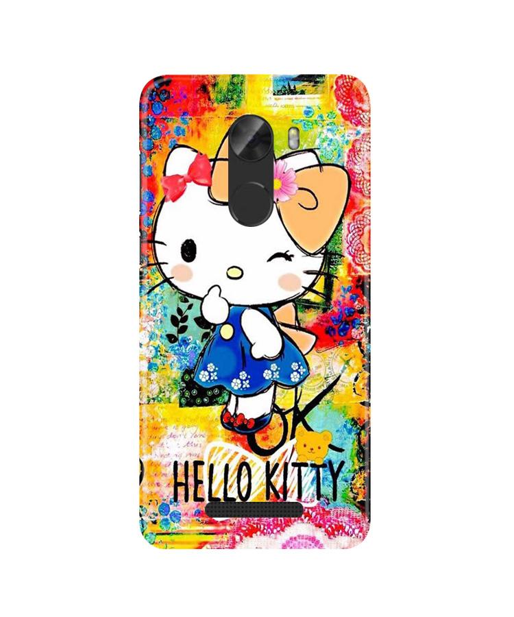 Hello Kitty Mobile Back Case for Gionee A1 Lite (Design - 362)