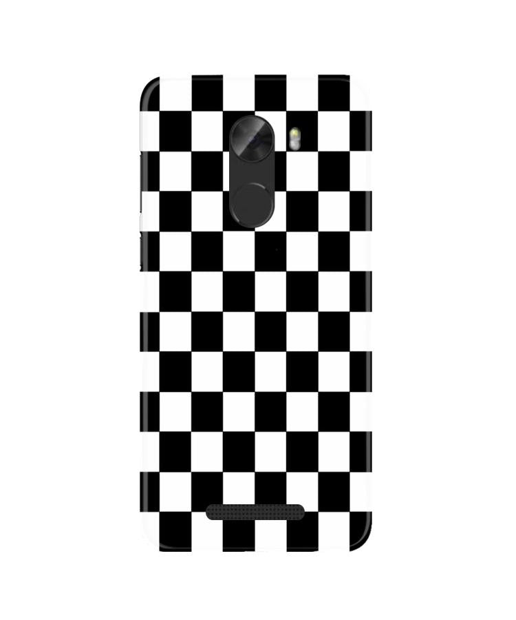 Black White Boxes Mobile Back Case for Gionee A1 Lite (Design - 372)