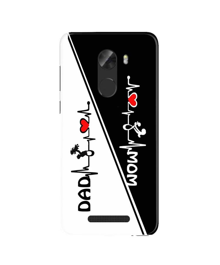 Love Mom Dad Mobile Back Case for Gionee A1 Lite (Design - 385)