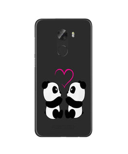 Panda Love Mobile Back Case for Gionee A1 Lite (Design - 398)