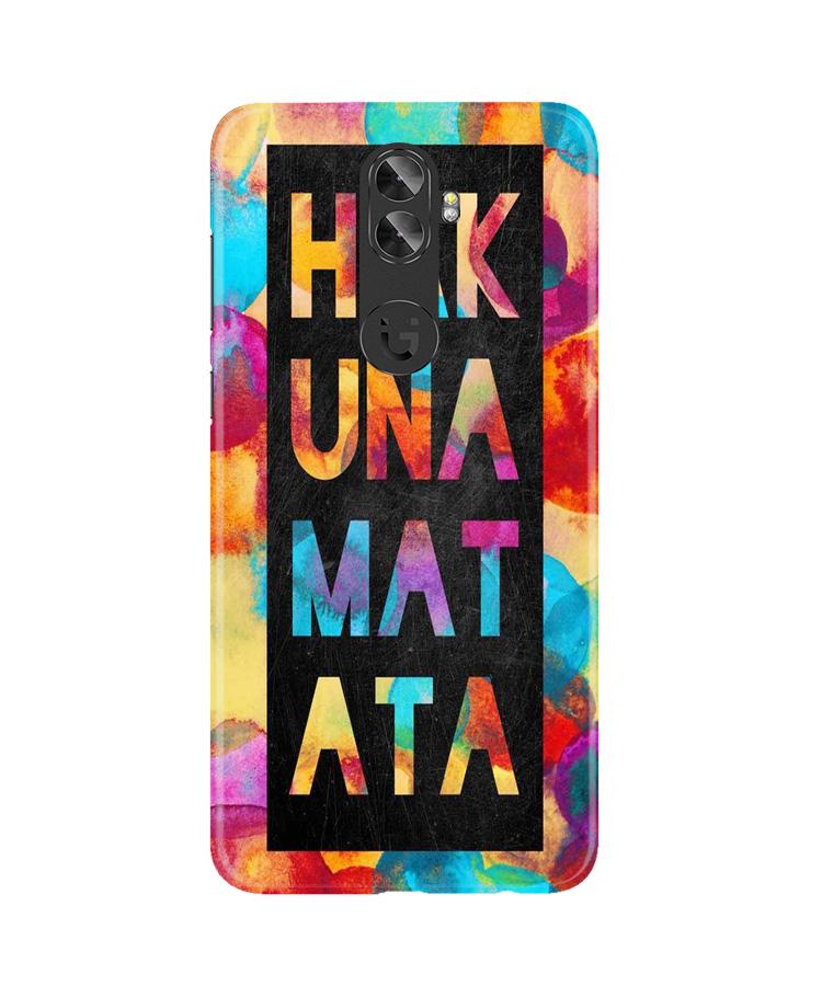 Hakuna Matata Mobile Back Case for Gionee A1 Plus (Design - 323)