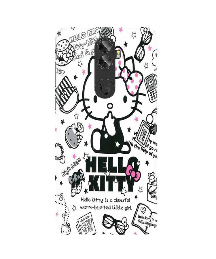 Hello Kitty Mobile Back Case for Gionee A1 Plus (Design - 361)