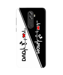 Love Mom Dad Mobile Back Case for Gionee A1 Plus (Design - 385)