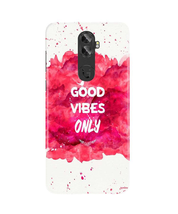 Good Vibes Only Mobile Back Case for Gionee A1 Plus (Design - 393)