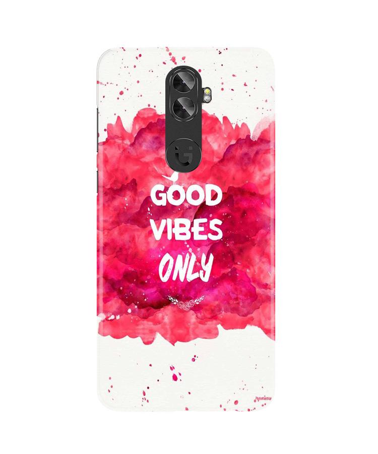 Good Vibes Only Mobile Back Case for Gionee A1 Plus (Design - 393)