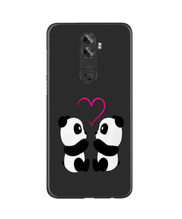 Panda Love Mobile Back Case for Gionee A1 Plus (Design - 398)