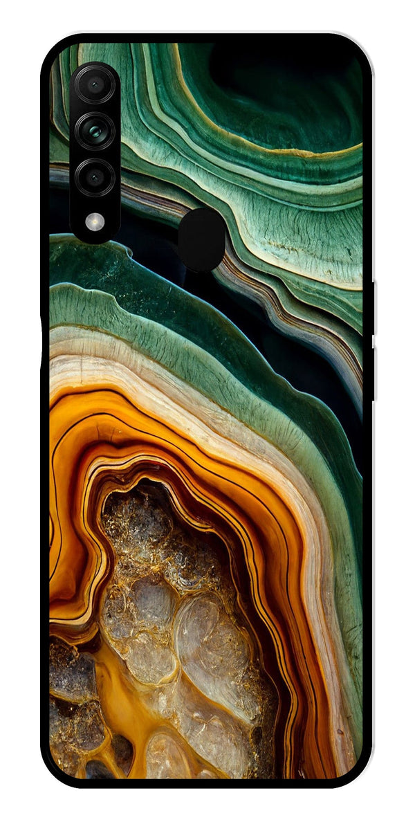 Marble Design Metal Mobile Case for Oppo A31   (Design No -28)
