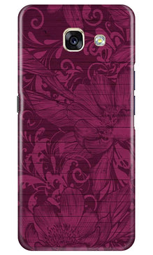 Purple Backround Mobile Back Case for Samsung A5 2017 (Design - 22)