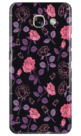 Rose Black Background Case for Samsung A5 2017