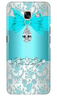 Shinny Blue Background Mobile Back Case for Samsung A5 2017 (Design - 32)