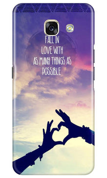 Fall in love Mobile Back Case for Samsung A5 2017 (Design - 50)