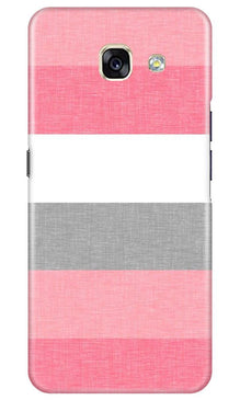 Pink white pattern Mobile Back Case for Samsung A5 2017 (Design - 55)