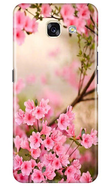 Pink flowers Mobile Back Case for Samsung A5 2017 (Design - 69)