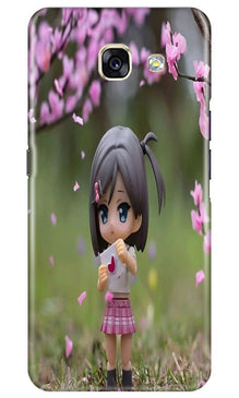 Cute Girl Mobile Back Case for Samsung A5 2017 (Design - 92)
