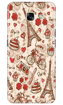 Love Paris Mobile Back Case for Samsung A5 2017  (Design - 103)