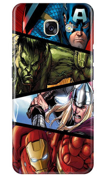 Avengers Superhero Mobile Back Case for Samsung A5 2017  (Design - 124)