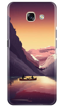 Mountains Boat Mobile Back Case for Samsung A5 2017 (Design - 181)