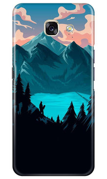 Mountains Mobile Back Case for Samsung A5 2017 (Design - 186)