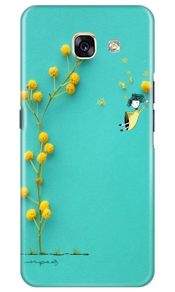 Flowers Girl Case for Samsung A5 2017 (Design No. 216)