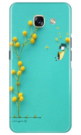 Flowers Girl Case for Samsung A5 2017 (Design No. 216)