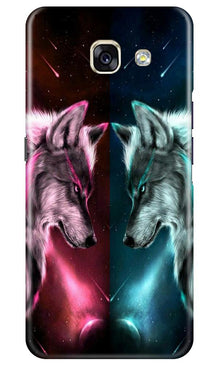 Wolf fight Mobile Back Case for Samsung A5 2017 (Design - 221)
