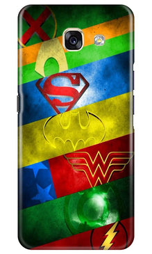 Superheros Logo Mobile Back Case for Samsung A5 2017 (Design - 251)