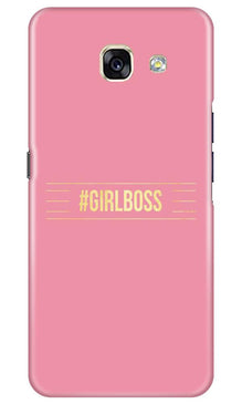 Girl Boss Pink Mobile Back Case for Samsung A5 2017 (Design - 263)