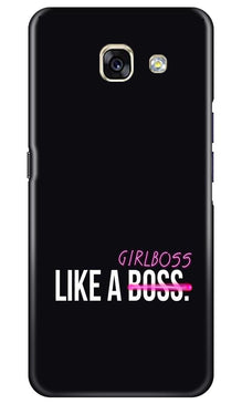 Like a Girl Boss Mobile Back Case for Samsung A5 2017 (Design - 265)