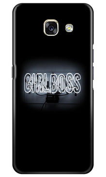 Girl Boss Black Mobile Back Case for Samsung A5 2017 (Design - 268)