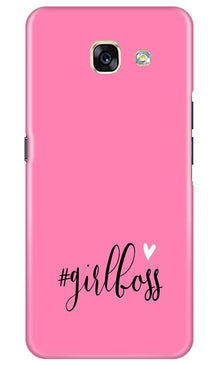 Girl Boss Pink Mobile Back Case for Samsung A5 2017 (Design - 269)