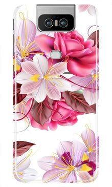 Beautiful flowers Mobile Back Case for Asus Zenfone 6z (Design - 23)