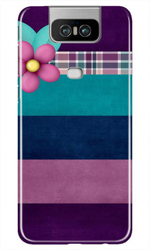 Purple Blue Mobile Back Case for Asus Zenfone 6z (Design - 37)