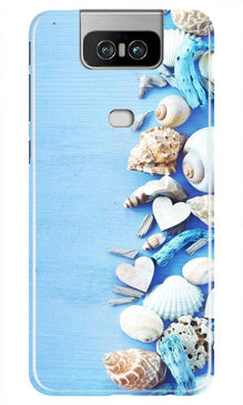 Sea Shells2 Mobile Back Case for Asus Zenfone 6z (Design - 64)