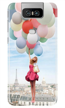 Girl with Baloon Mobile Back Case for Asus Zenfone 6z (Design - 84)