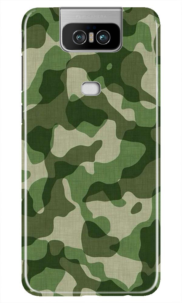 Army Camouflage Case for Asus Zenfone 6z(Design - 106)