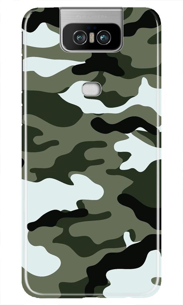 Army Camouflage Case for Asus Zenfone 6z(Design - 108)