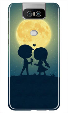 Love Couple Mobile Back Case for Asus Zenfone 6z  (Design - 109)