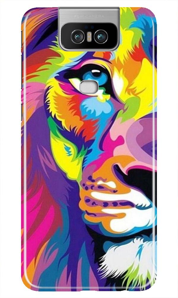 Colorful Lion Case for Asus Zenfone 6z(Design - 110)
