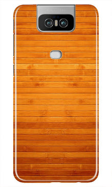 Wooden Look Mobile Back Case for Asus Zenfone 6z  (Design - 111)