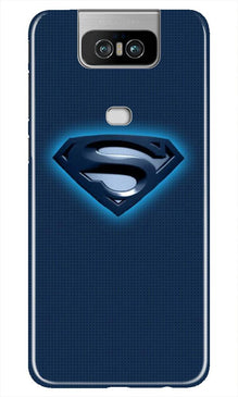 Superman Superhero Mobile Back Case for Asus Zenfone 6z  (Design - 117)