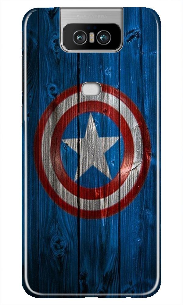 Captain America Superhero Case for Asus Zenfone 6z(Design - 118)