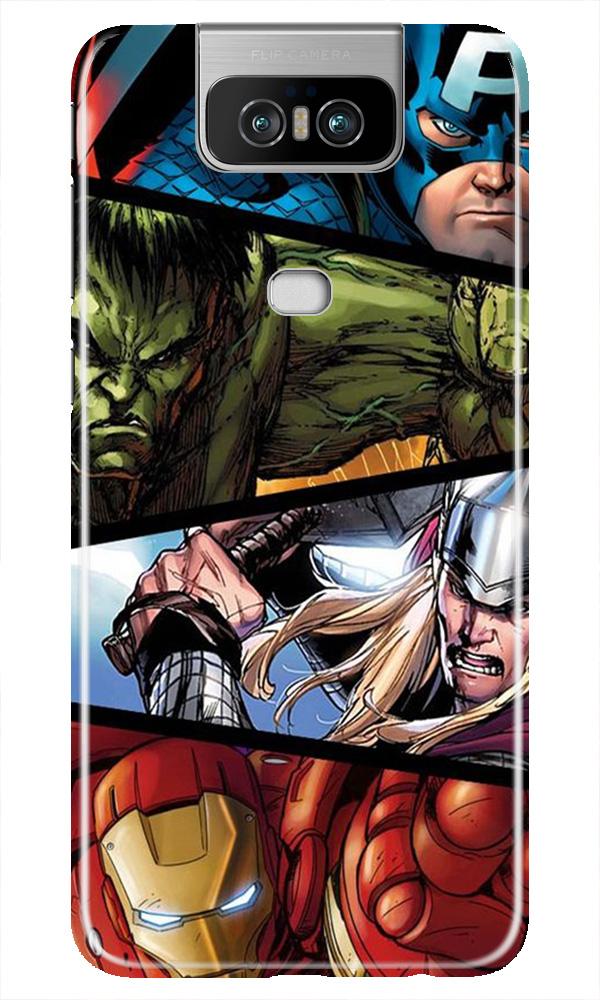 Avengers Superhero Case for Asus Zenfone 6z  (Design - 124)