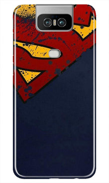 Superman Superhero Mobile Back Case for Asus Zenfone 6z  (Design - 125)