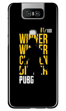 Pubg Winner Winner Mobile Back Case for Asus Zenfone 6z  (Design - 177)