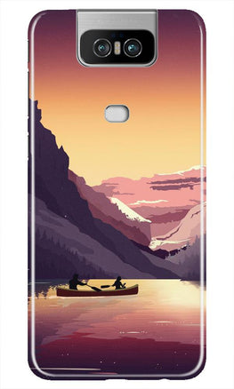Mountains Boat Case for Asus Zenfone 6z (Design - 181)