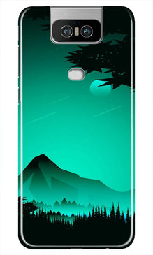 Moon Mountain Mobile Back Case for Asus Zenfone 6z (Design - 204)