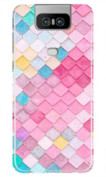 Pink Pattern Mobile Back Case for Asus Zenfone 6z (Design - 215)