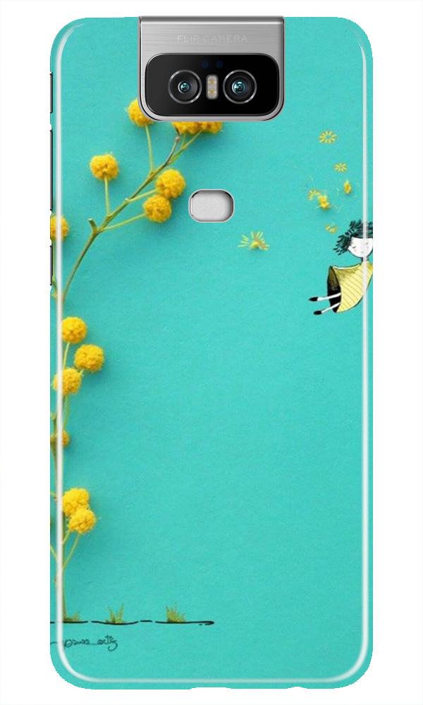 Flowers Girl Case for Asus Zenfone 6z (Design No. 216)